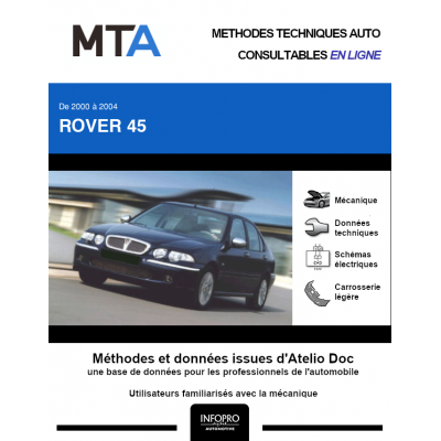 MTA Rover 45 HAYON 5 portes de 02/2000 à 06/2004
