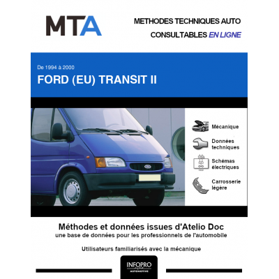 MTA Ford (eu) Transit II FOURGON 4 portes de 10/1994 à 12/1999
