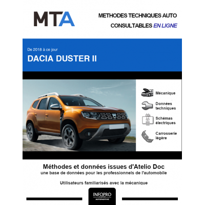 MTA Dacia Duster II BREAK 5 portes de 10/2017 à ce jour