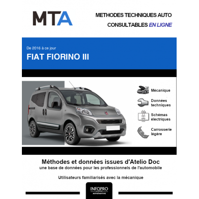 MTA Fiat Fiorino III COMBI 4 portes de 05/2016 à ce jour