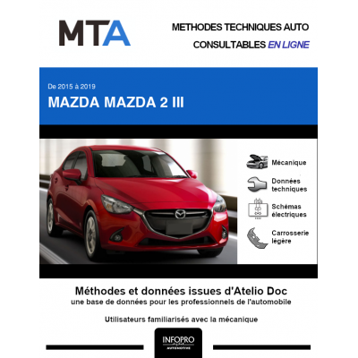 MTA Mazda Mazda 2 III BERLINE 4 portes de 01/2015 à ce jour