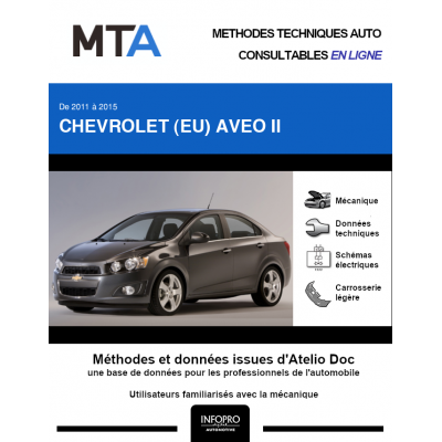 MTA Chevrolet (eu) Aveo II BERLINE 4 portes de 06/2011 à 06/2015
