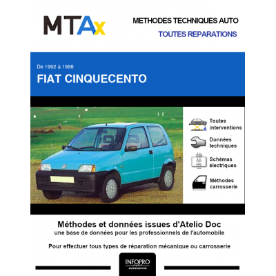 MTA Expert Fiat Cinquecento HAYON 3 portes de 07/1992 à 09/1998