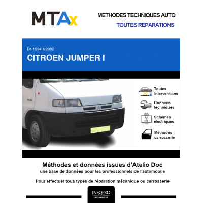 MTA Expert Citroen Jumper I PLATEAU 2 portes de 02/1994 à 02/2002