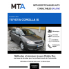 MTA Toyota Corolla IX BERLINE 4 portes de 01/2002 à 07/2004