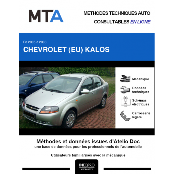 MTA Chevrolet (eu) Kalos BERLINE 4 portes de 01/2005 à 05/2008