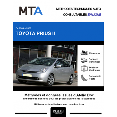 MTA Toyota Prius II HAYON 5 portes de 03/2004 à 11/2009