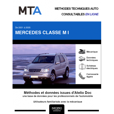 MTA Mercedes Classe m I BREAK 5 portes de 09/2001 à 03/2005