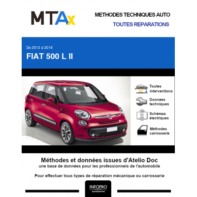 MTA Expert Fiat 500 l II MONOSPACE 5 portes de 07/2012 à 03/2018