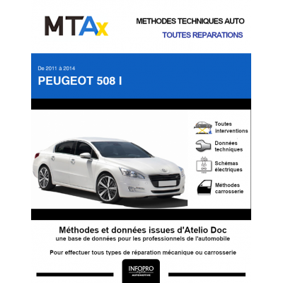 MTA Expert Peugeot 508 I BERLINE 4 portes de 01/2011 à 12/2014