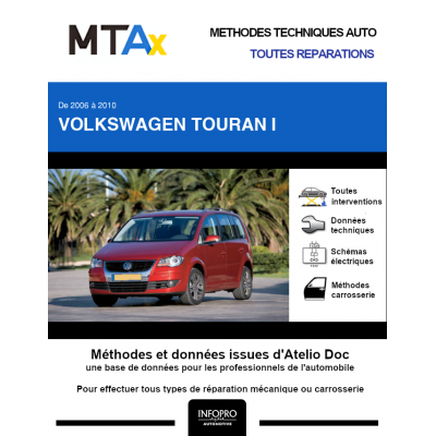 MTA Expert Volkswagen Touran I MONOSPACE 5 portes de 11/2006 à 09/2010