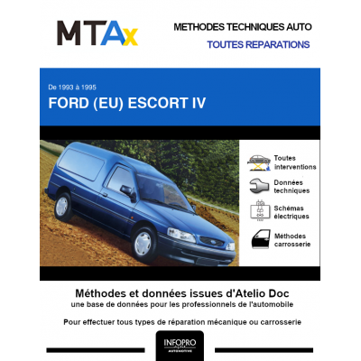 MTA Expert Ford (eu) Escort IV FOURGON 3 portes de 02/1993 à 06/1995