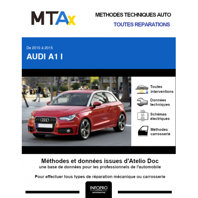 MTA Expert Audi A1 I HAYON 3 portes de 06/2010 à 03/2015