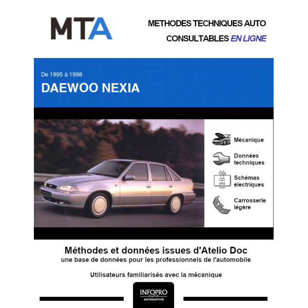 MTA Daewoo Nexia BERLINE 4 portes de 03/1995 à 12/1998