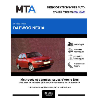 MTA Daewoo Nexia HAYON 3 portes de 03/1995 à 07/1999