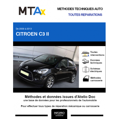 MTA Expert Citroen C3 II HAYON 5 portes de 11/2009 à 02/2013