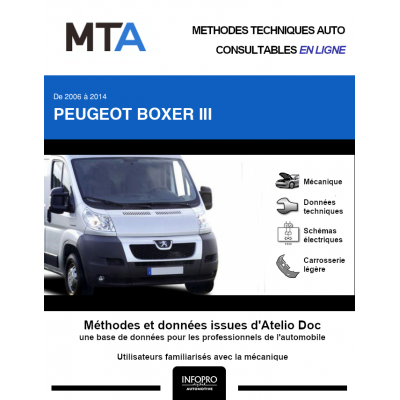 MTA Peugeot Boxer III BENNE 2 portes de 06/2006 à 06/2015