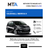 MTA Vauxhall Meriva II MONOSPACE 5 portes de 11/2013 à ce jour