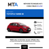 MTA Toyota Yaris III HAYON 3 portes de 06/2014 à ce jour