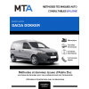 MTA Dacia Dokker FOURGON 4 portes de 09/2012 à ce jour