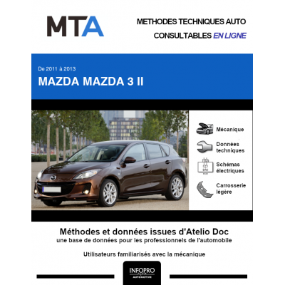 MTA Mazda Mazda 3 II HAYON 5 portes de 09/2011 à 12/2013