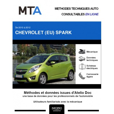 MTA Chevrolet (eu) Spark HAYON 5 portes de 01/2010 à 09/2012