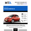MTA Nissan Micra III HAYON 3 portes de 11/2007 à 11/2010