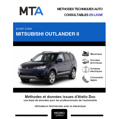 MTA Mitsubishi Outlander II BREAK 5 portes de 03/2007 à 12/2009