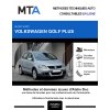 MTA Volkswagen Golf plus MONOSPACE 5 portes de 03/2007 à 12/2007