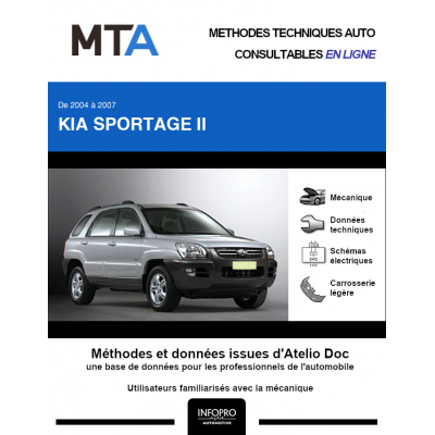 MTA Kia Sportage II BREAK 5 portes de 09/2004 à 11/2007