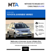 MTA Toyota Avensis verso MONOSPACE 5 portes de 01/2004 à 09/2006