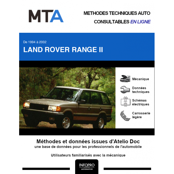 MTA Land rover Range II BREAK 5 portes de 10/1994 à 09/2002