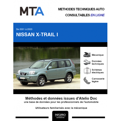 MTA Nissan X-trail I BREAK 5 portes de 07/2001 à 12/2003