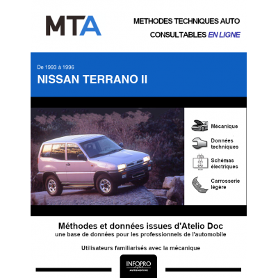 MTA Nissan Terrano II BREAK 3 portes de 10/1993 à 06/1996