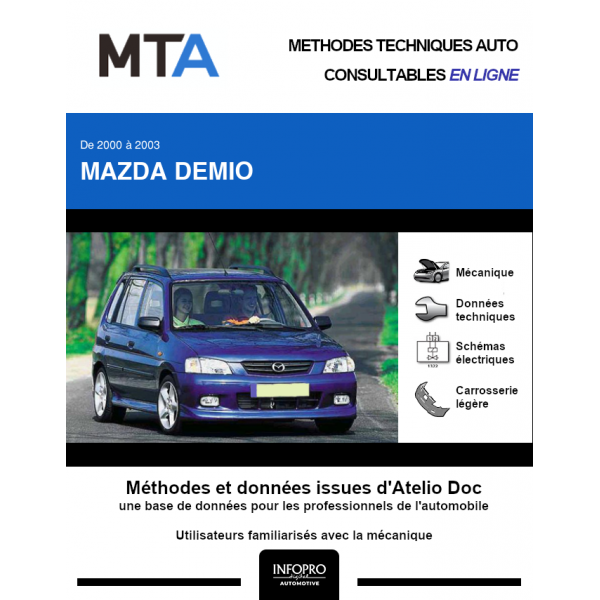 MTA Mazda Demio MONOSPACE 5 portes de 07/2000 à 08/2003