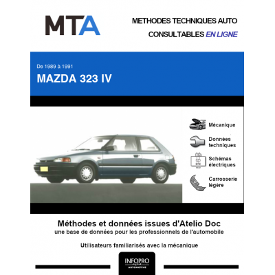 MTA Mazda 323 IV HAYON 3 portes de 10/1989 à 07/1991