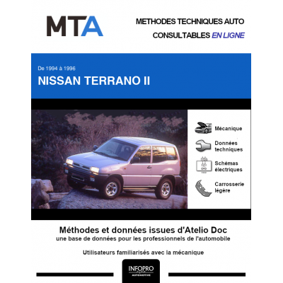 MTA Nissan Terrano II FOURGON 3 portes de 01/1994 à 06/1996