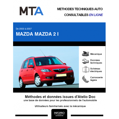MTA Mazda Mazda 2 I HAYON 5 portes de 03/2003 à 09/2007