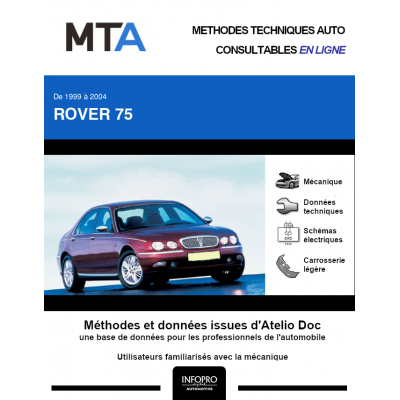 MTA Rover 75 BERLINE 4 portes de 06/1999 à 03/2004