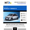 MTA Expert Renault Twingo III HAYON 5 portes de 06/2014 à ce jour
