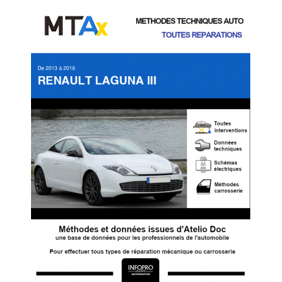MTA Expert Renault Laguna III COUPE 2 portes de 04/2013 à ce jour