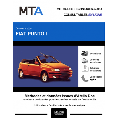 MTA Fiat Punto I CABRIOLET 2 portes de 07/1994 à 09/2000
