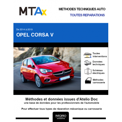 MTA Expert Opel Corsa V HAYON 5 portes de 11/2014 à ce jour