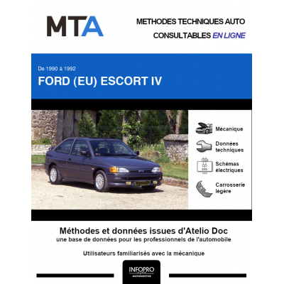 MTA Ford (eu) Escort IV HAYON 3 portes de 10/1990 à 09/1992