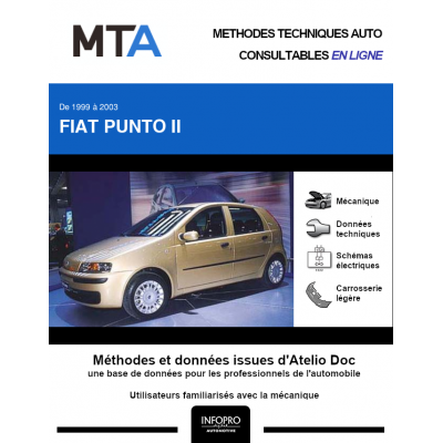 MTA Fiat Punto II HAYON 5 portes de 10/1999 à 05/2003