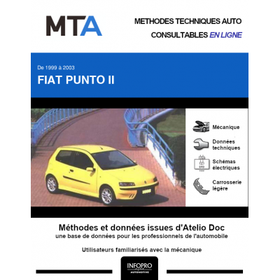 MTA Fiat Punto II HAYON 3 portes de 10/1999 à 05/2003