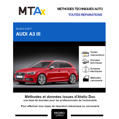 MTA Expert Audi A3 III HAYON 5 portes de 10/2012 à 06/2017