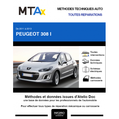 MTA Expert Peugeot 308 I HAYON 5 portes de 04/2011 à 11/2013