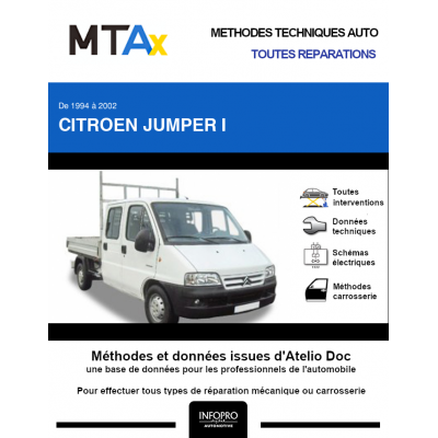 MTA Expert Citroen Jumper I PLATEAU DOUBLE CABINE 4 portes de 02/1994 à 02/2002