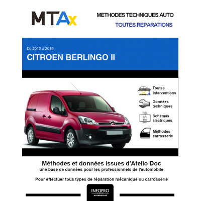 MTA Expert Citroen Berlingo II FOURGON 3 portes de 02/2012 à 09/2015